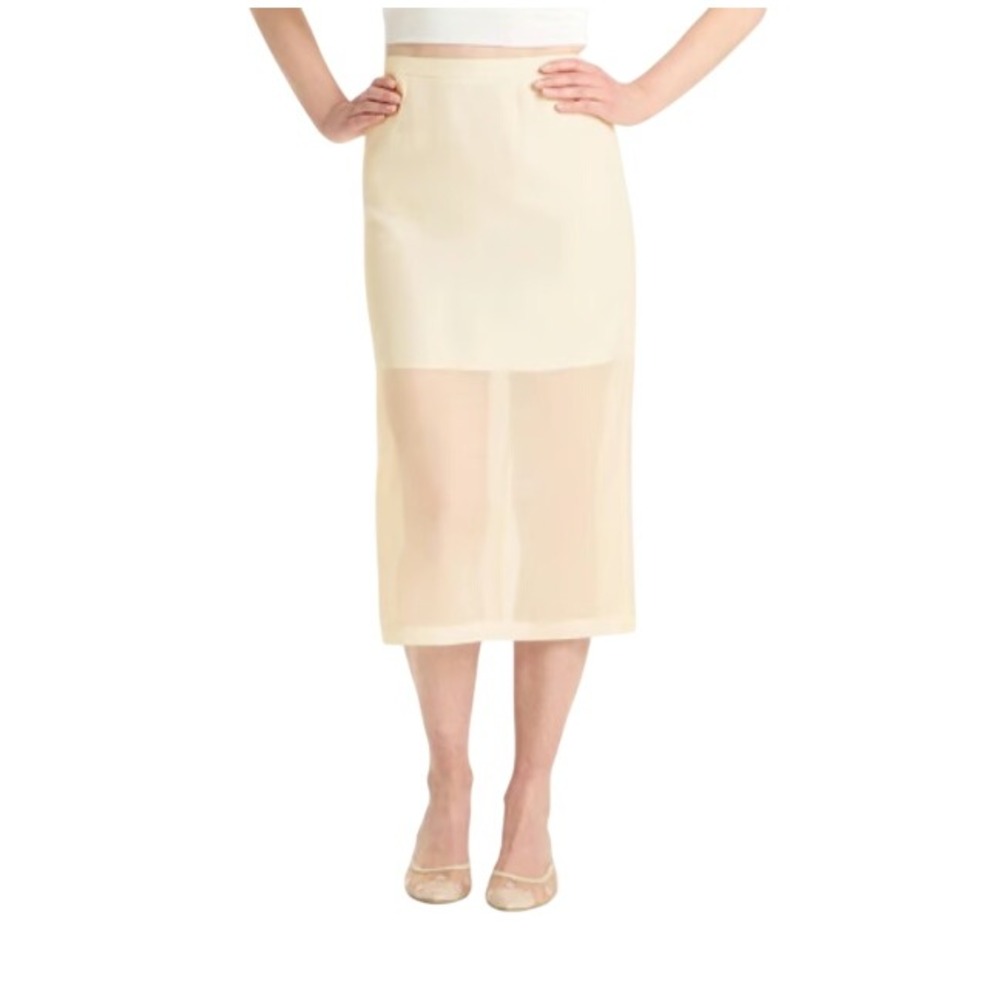 A New Day Women's Sheer MIDI A-Line Skirt Size 6